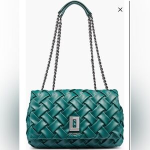 Karl Lagerfeld Paris Lafayette Shoulder Bag Crossbody Veridian Green New w/Tags
